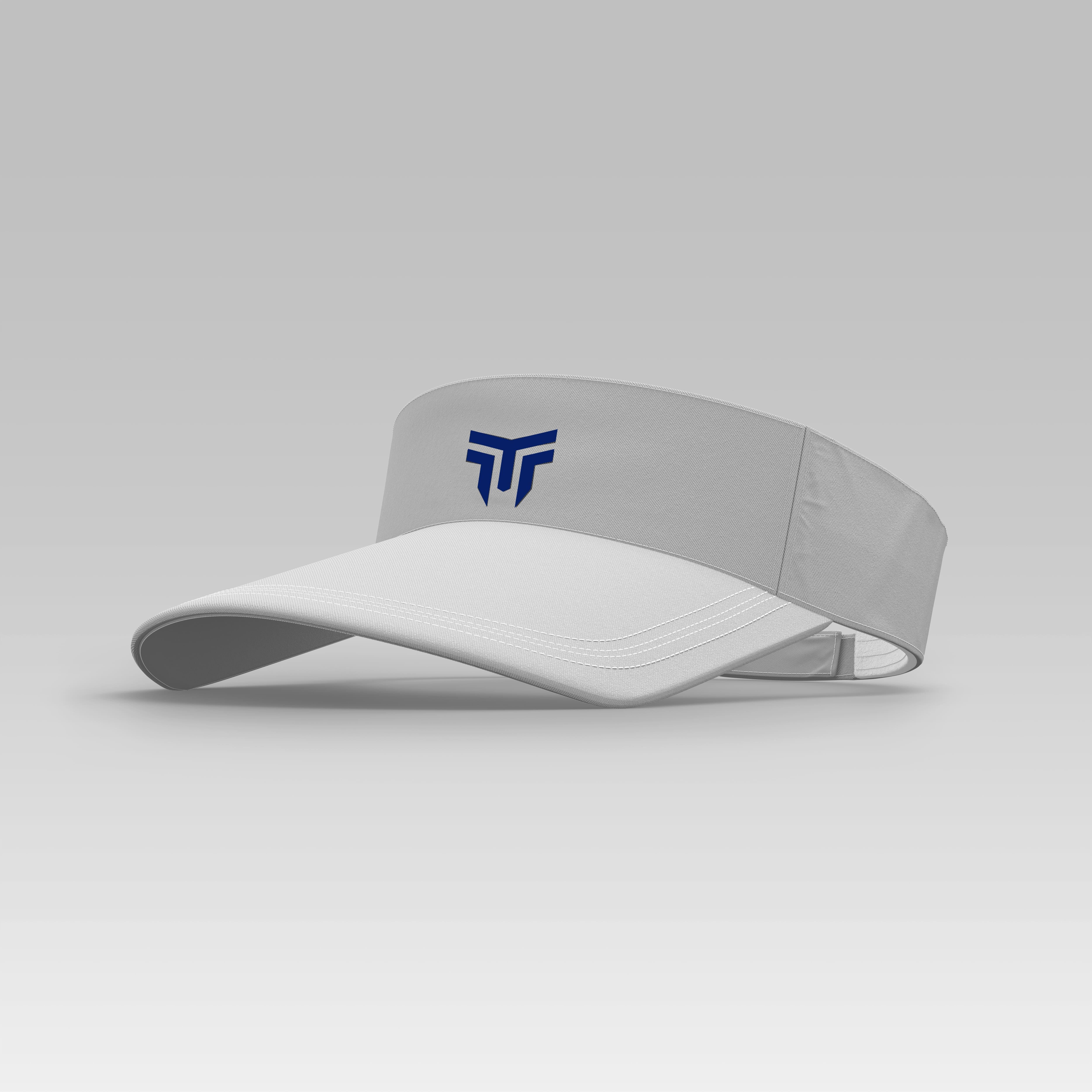 Titans Softball Visor White with Navy Logo