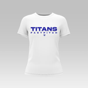 Titans Dri-Fit Practice Shirt White with Navy Logo