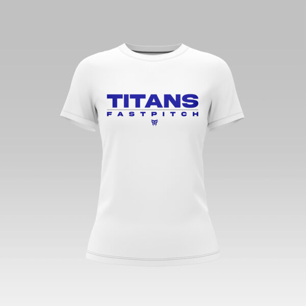 Titans Dri-Fit Practice Shirt White with Navy Logo